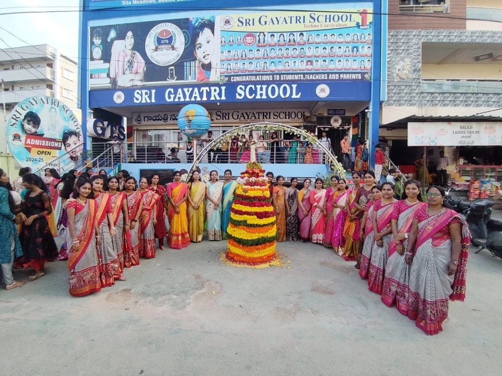 Bathukamma Celebrations with Teachers and Staff